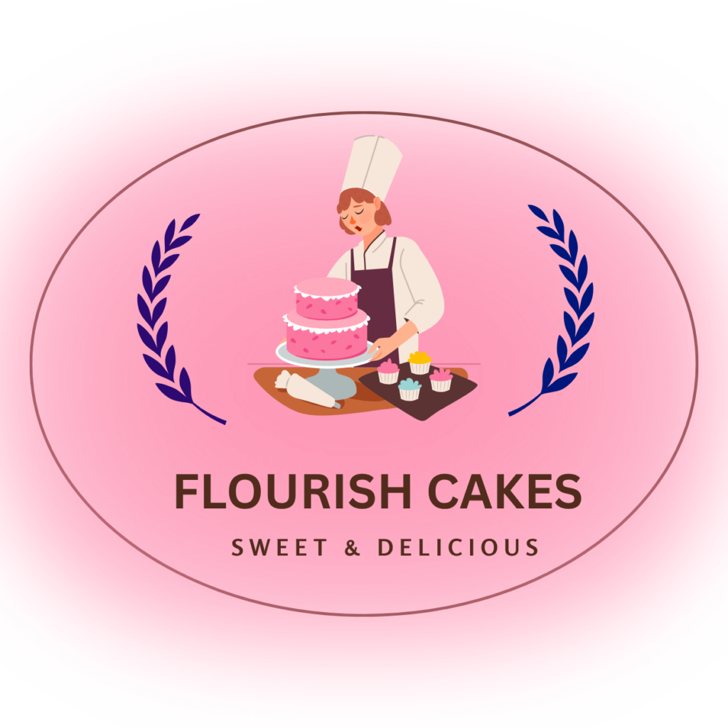 brown and gold modern illustrated bakery logo